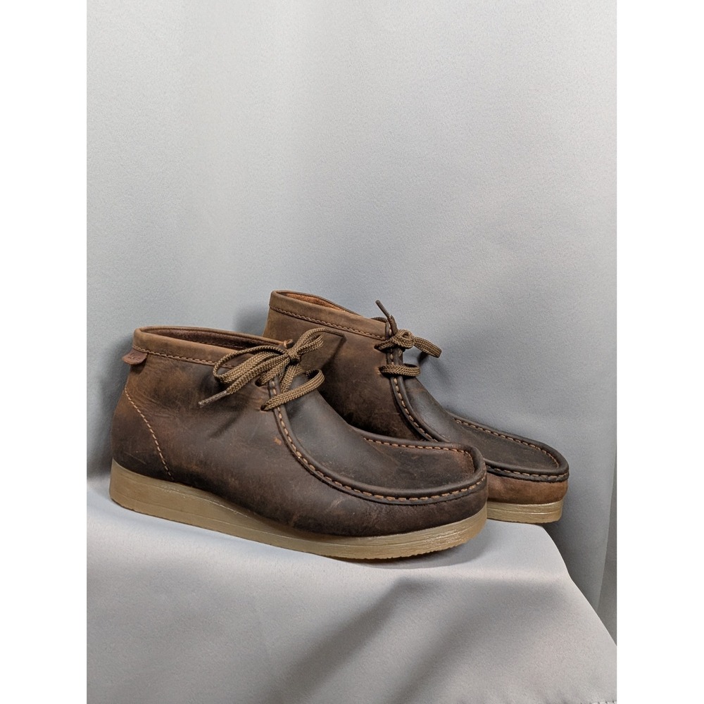 Clarks Wallaston Boot Mens 10.5 M Brown Beeswax Leather Chukka New